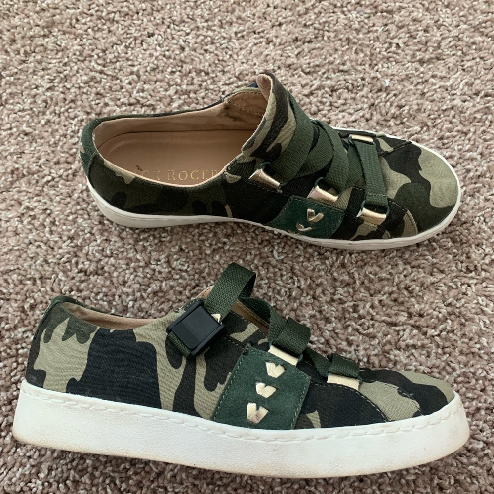 Jack Roger’s camo print slip on sneaker